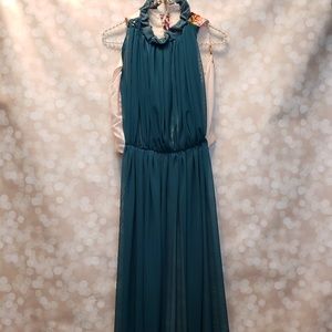 Green Floral Dress Tank